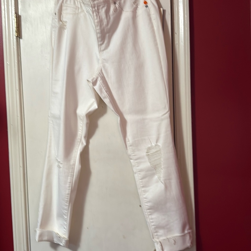 Universal Thread White Straight Leg Jeans Classic Style